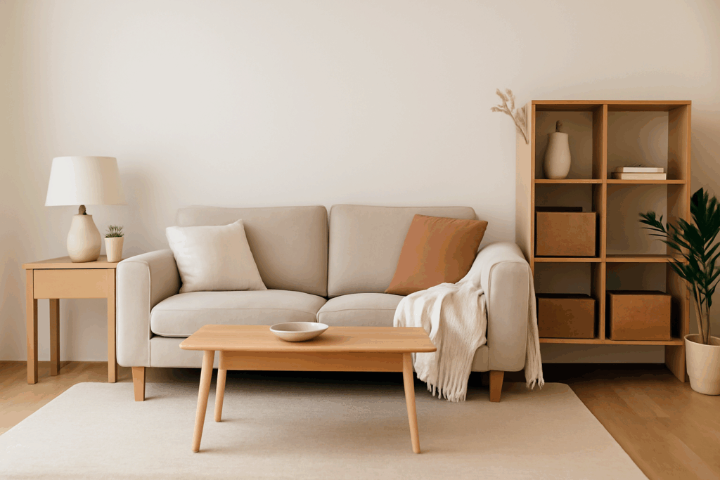 organized living room
