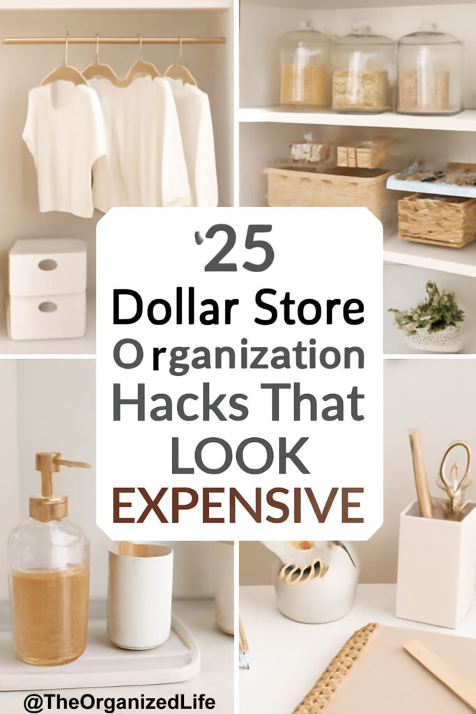 💎 25 Dollar Store Organization Hacks That Look Expensive