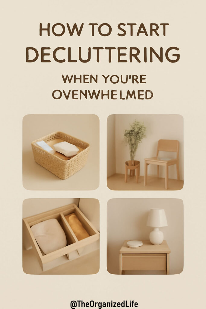 How to Start Decluttering When You’re Overwhelmed 😩✨
