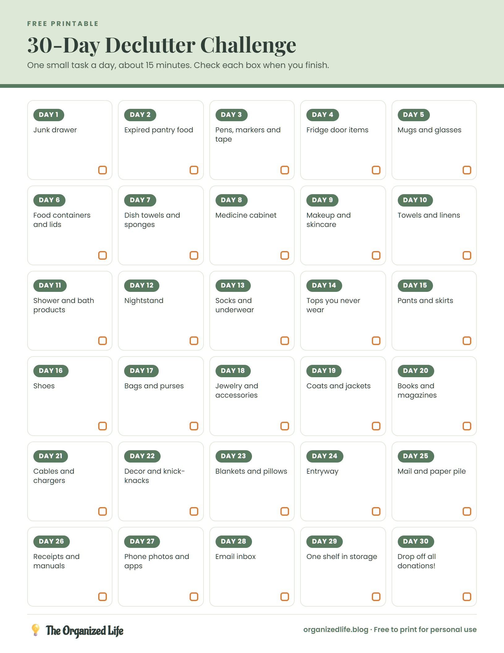 Free printable preview