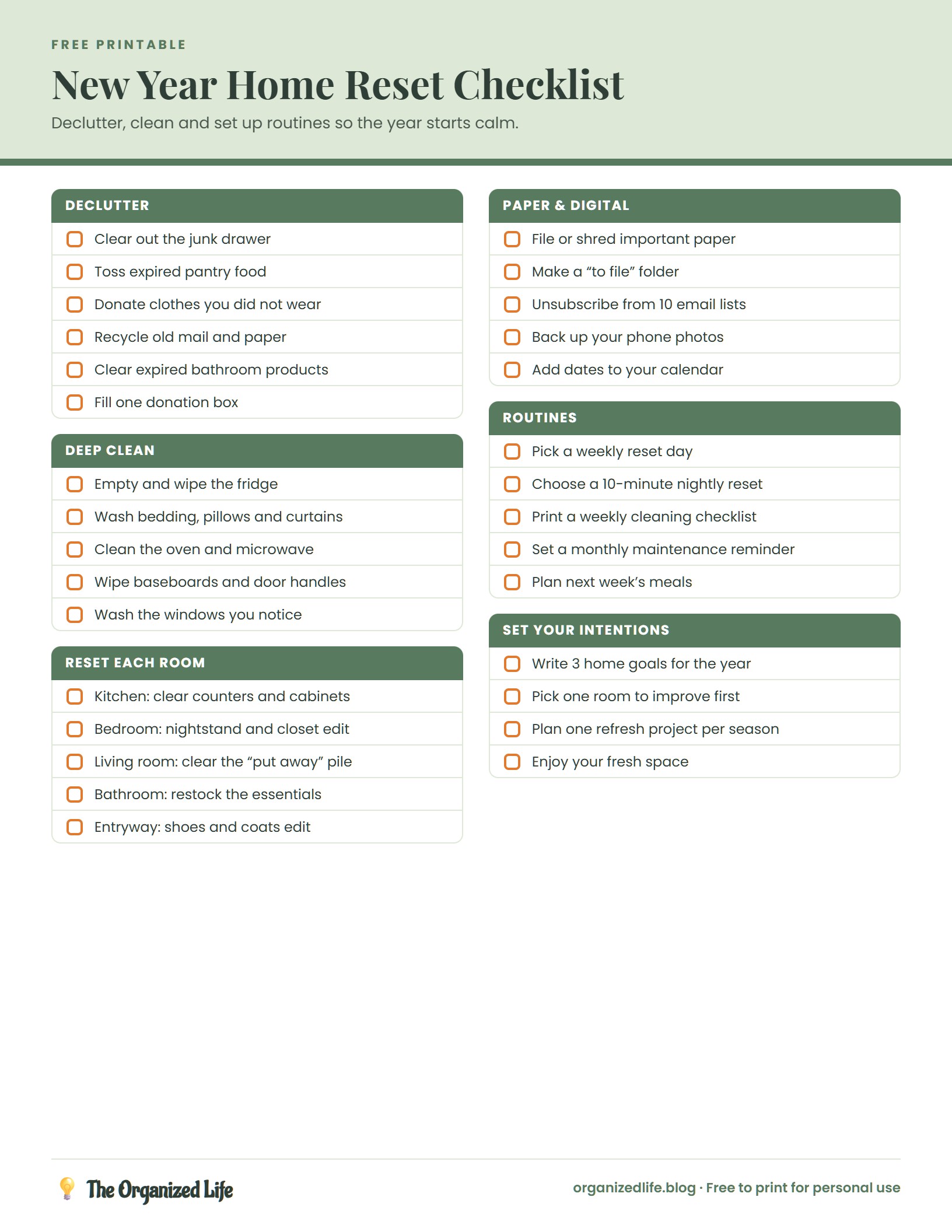 Free printable preview